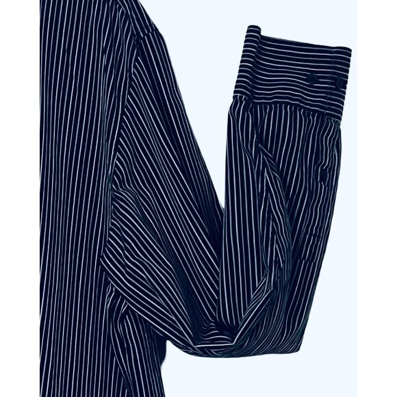 CALVIN KLEIN Mens Long Sleeve Shirt Size XXL Blue Button Up Dress Shirt Cotton - Picture 4 of 8